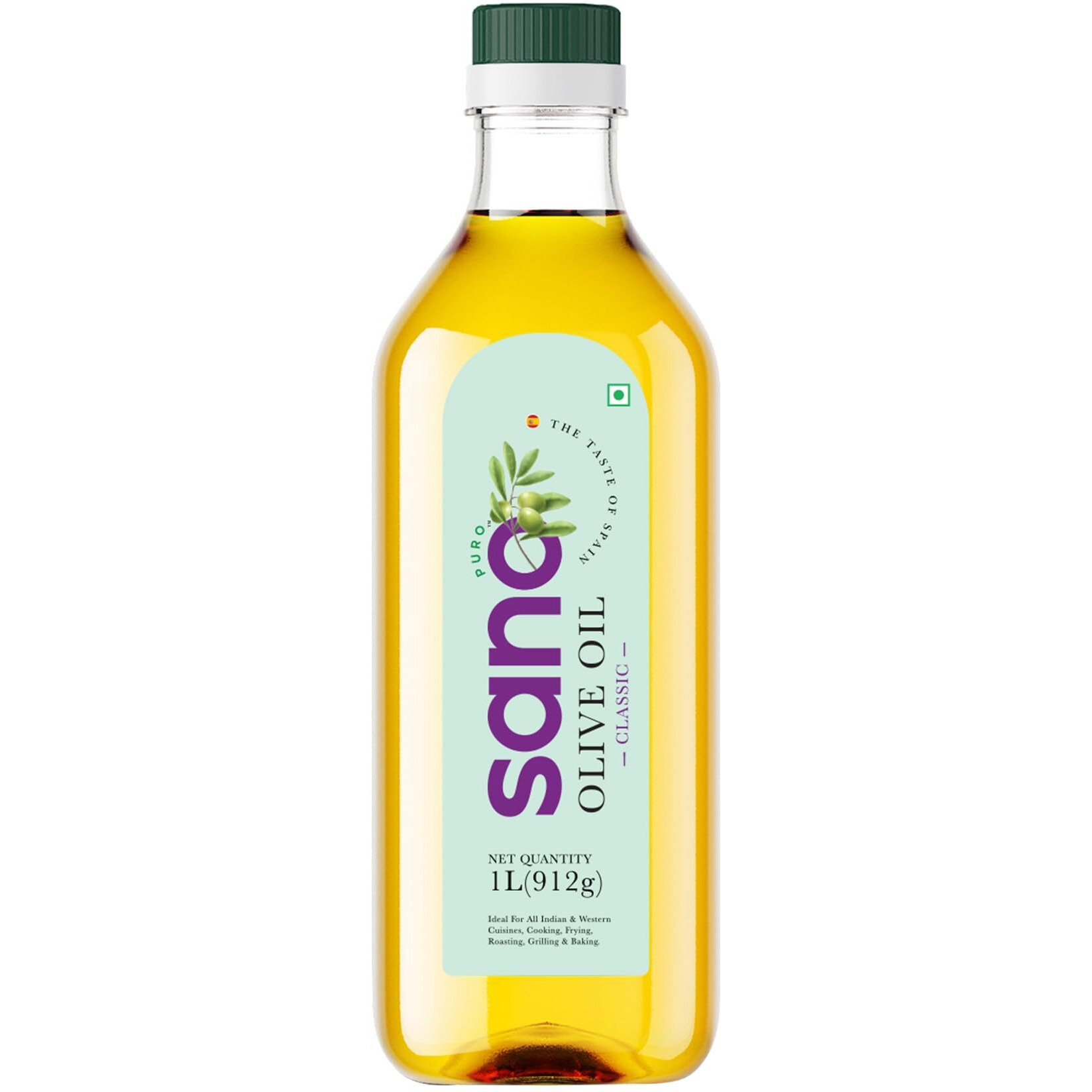 sano Classic Olive Oil 1 litre , Ideal For All Indian And Western Cuisiner , Cooking ,Frying , Rosting Grilling And Baking