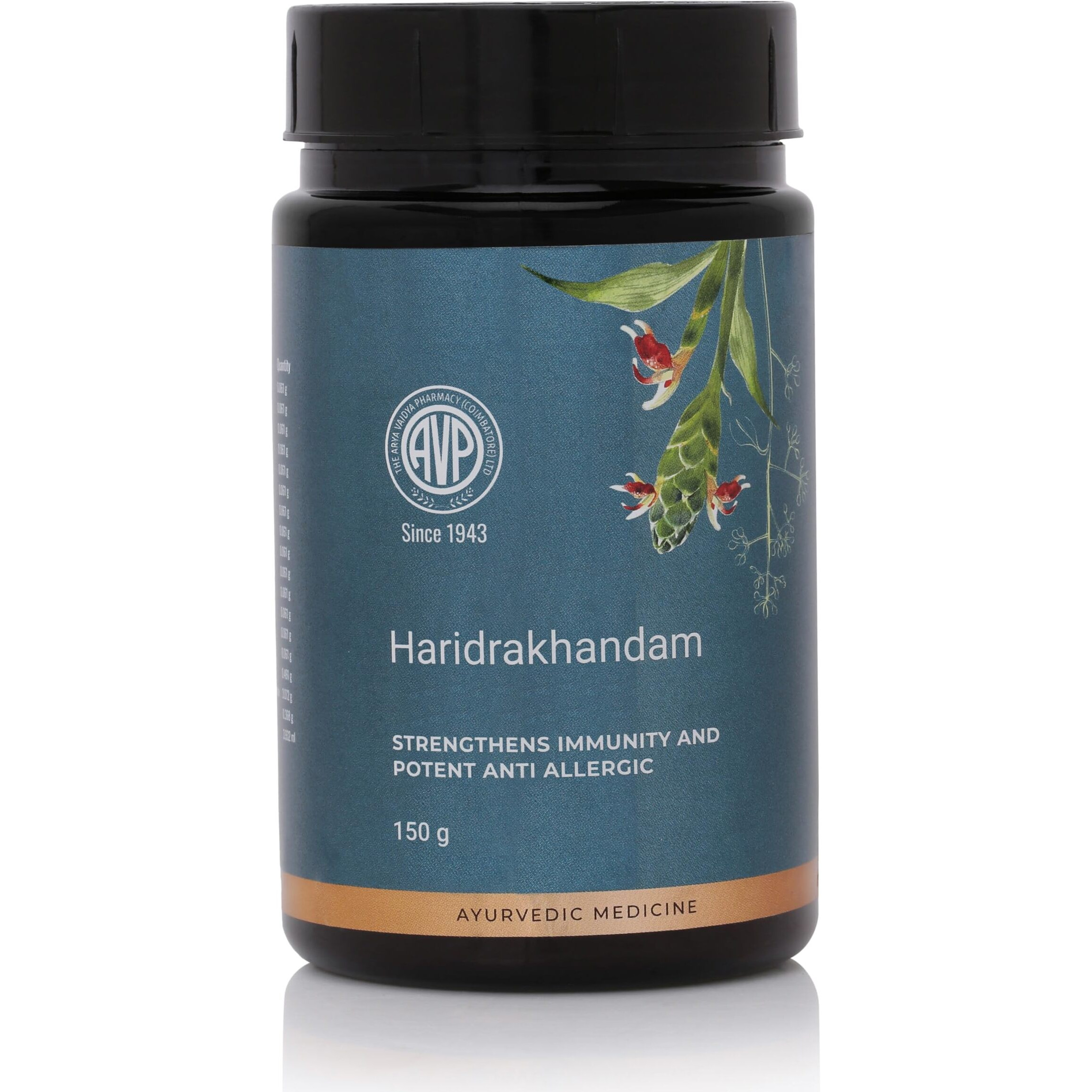 AVP Haridrakhandam 150g | Allergy Rakshak | Ayurvedic Medicine With Strength of Turmeric, Amla and Ela | Cold and Cough | Skin Allergies | Boosts Natural Immunity | No Preservatives | No Chemicals