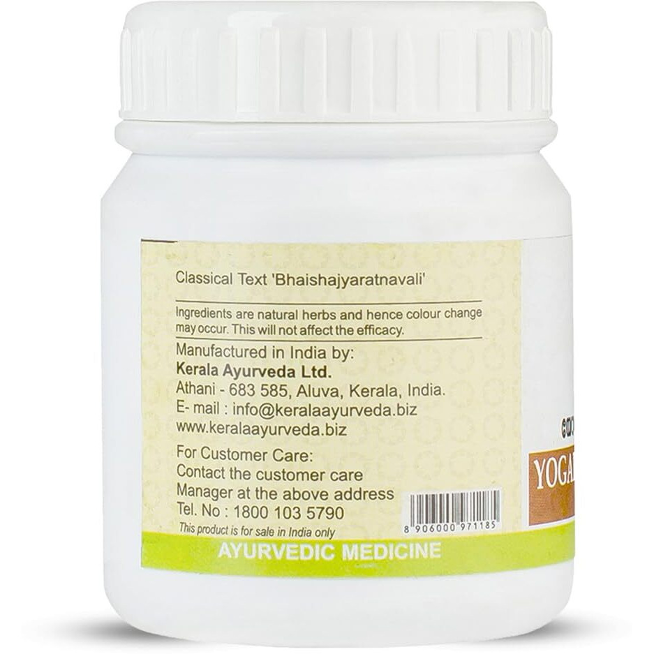 Kerala Ayurveda Yogaraja Guggulu Tablet | For Joint Stiffness| For Joint Pain Relief | Advanced Joint Health | Ayurvedic Joint Support Supplement | With Guggulu, Chitraka, Rasna, Saindava, Triphala, & Sarpi |50 Tablets