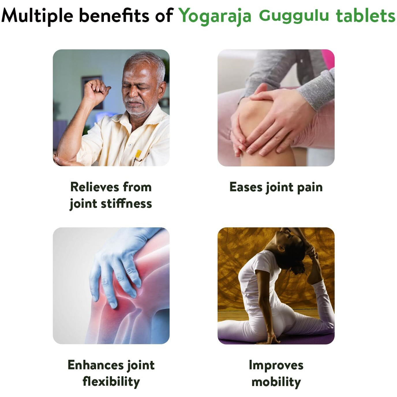 Kerala Ayurveda Yogaraja Guggulu Tablet | For Joint Stiffness| For Joint Pain Relief | Advanced Joint Health | Ayurvedic Joint Support Supplement | With Guggulu, Chitraka, Rasna, Saindava, Triphala, & Sarpi |50 Tablets