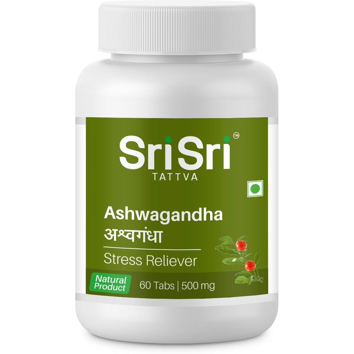 Sri Sri Tattva Ashwagandha 500Mg Tablet - 60 Count