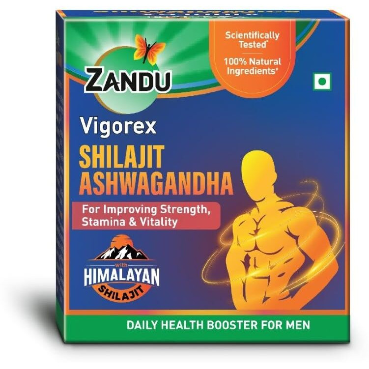 Zandu Vigorex Shilajit Ashwagandha Capsule