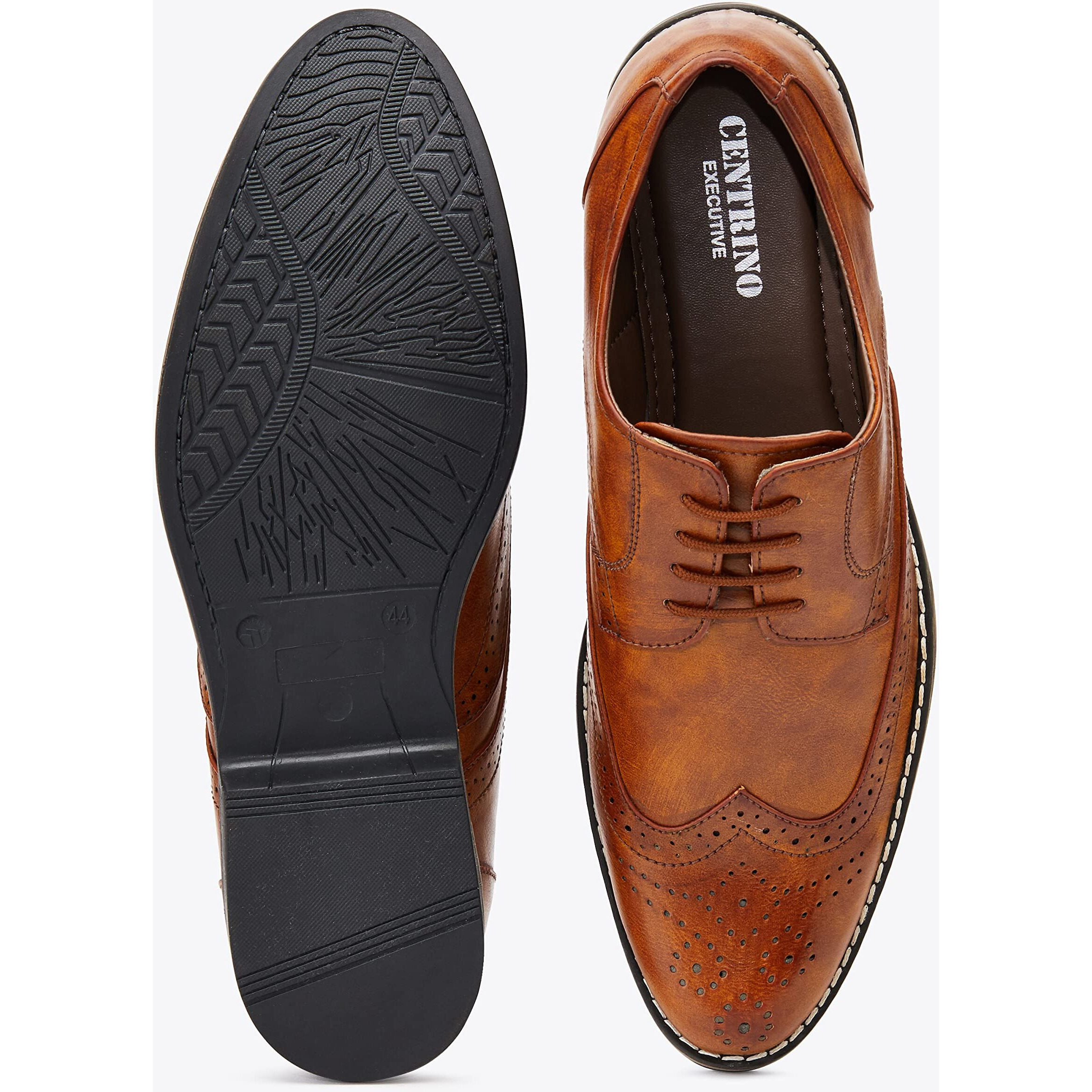 Centrino Mens 1421 Tan Formal Shoes_8 UK (1421-03)