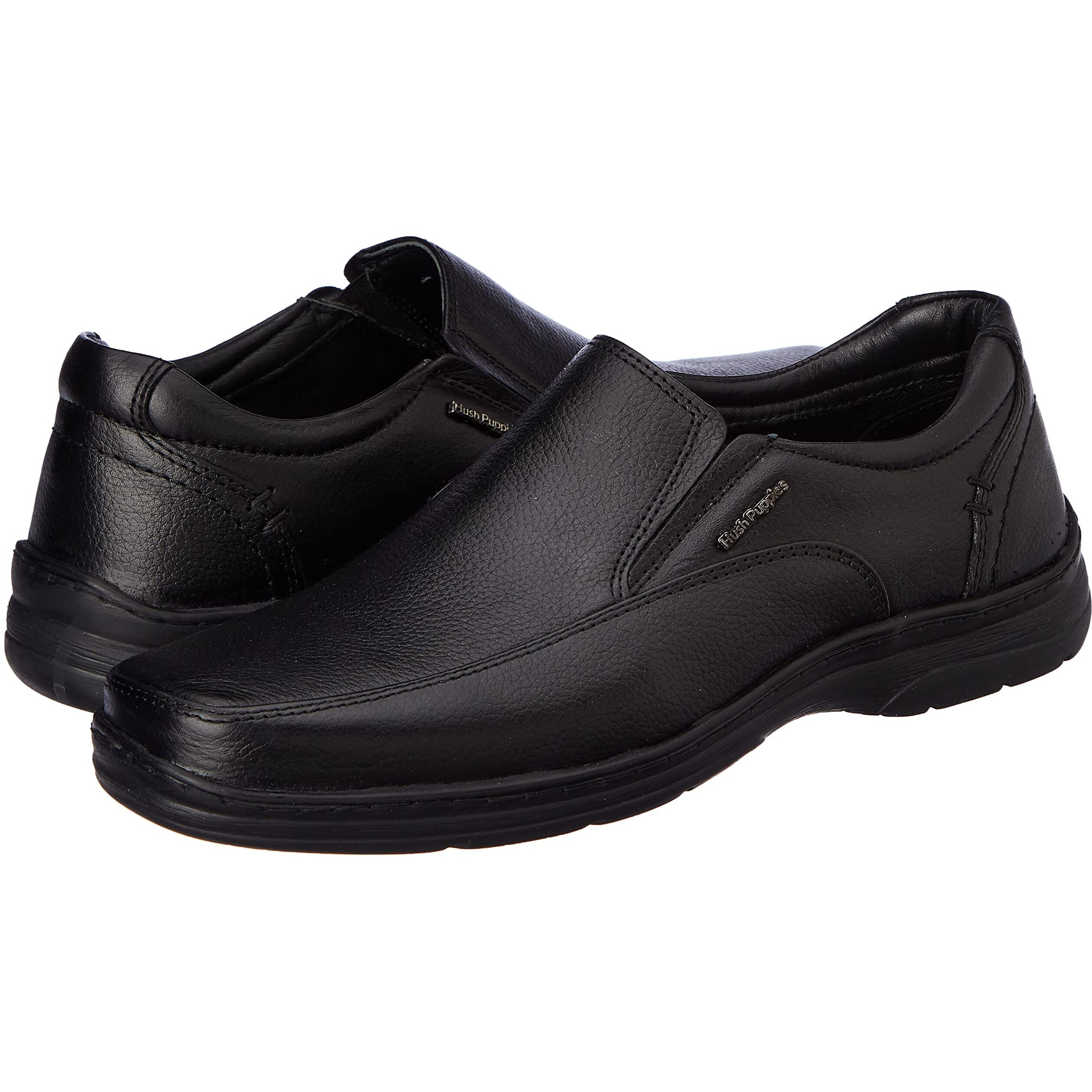 Hus Puppies Mens Taylor Slip ON E Slipon Formal Shoes(8556546_Black_8 UK)