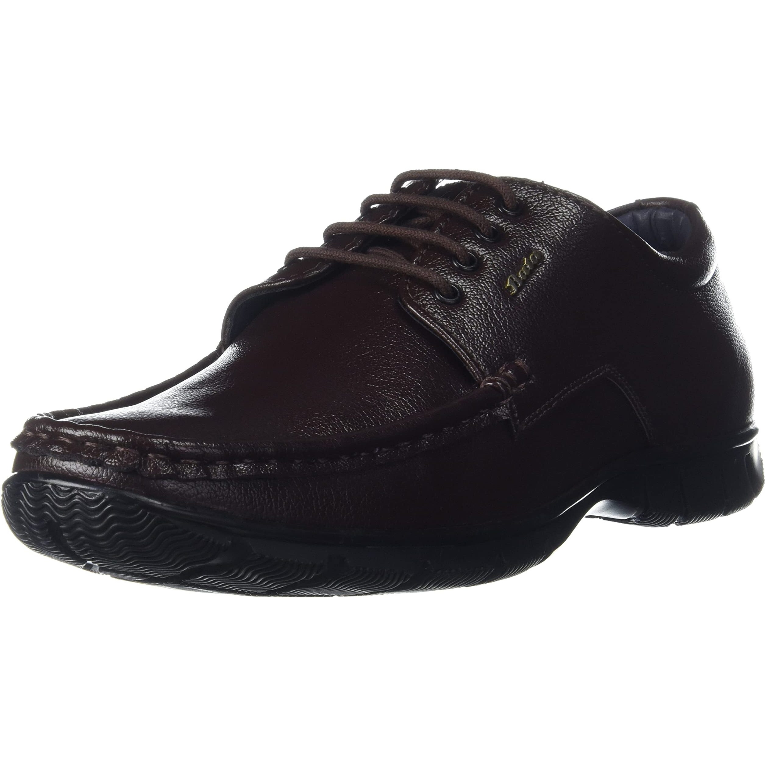 BATA Mens BOSS-Vivid Brown Uniform Dress Shoe