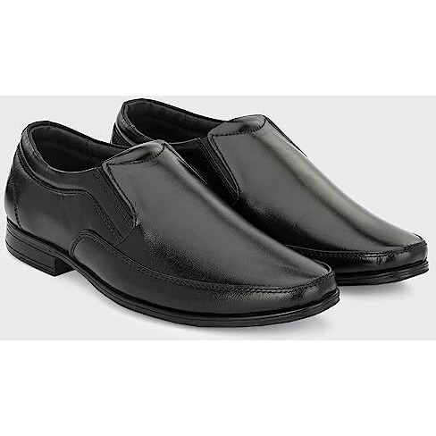 Blue Leather Mens 3910 Black Formal Shoes_6 UK (3910-1)