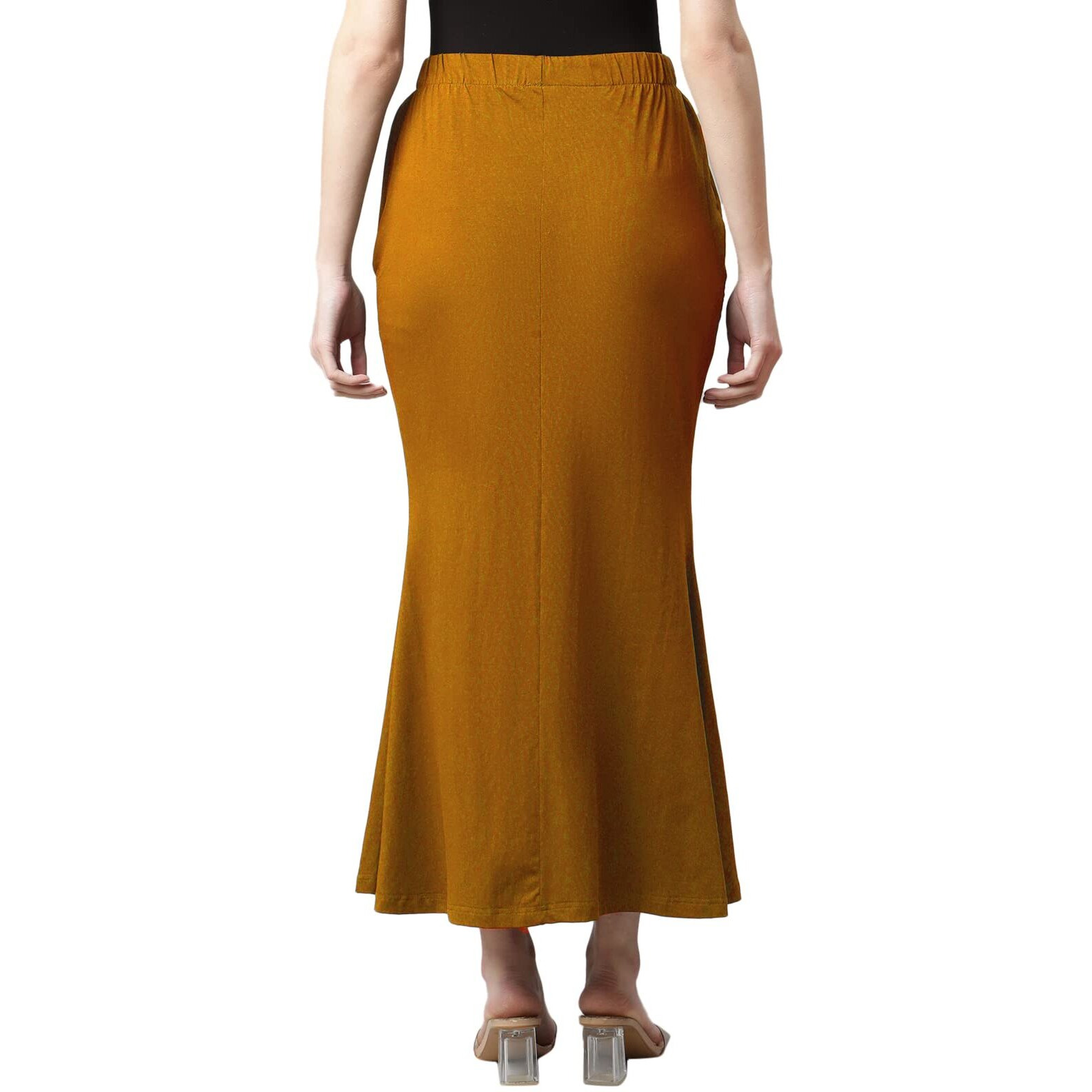 GRECIILOOKS Womens Spandex Pant Liner Slip Regular Fit Petticoat (Mustard, Medium)