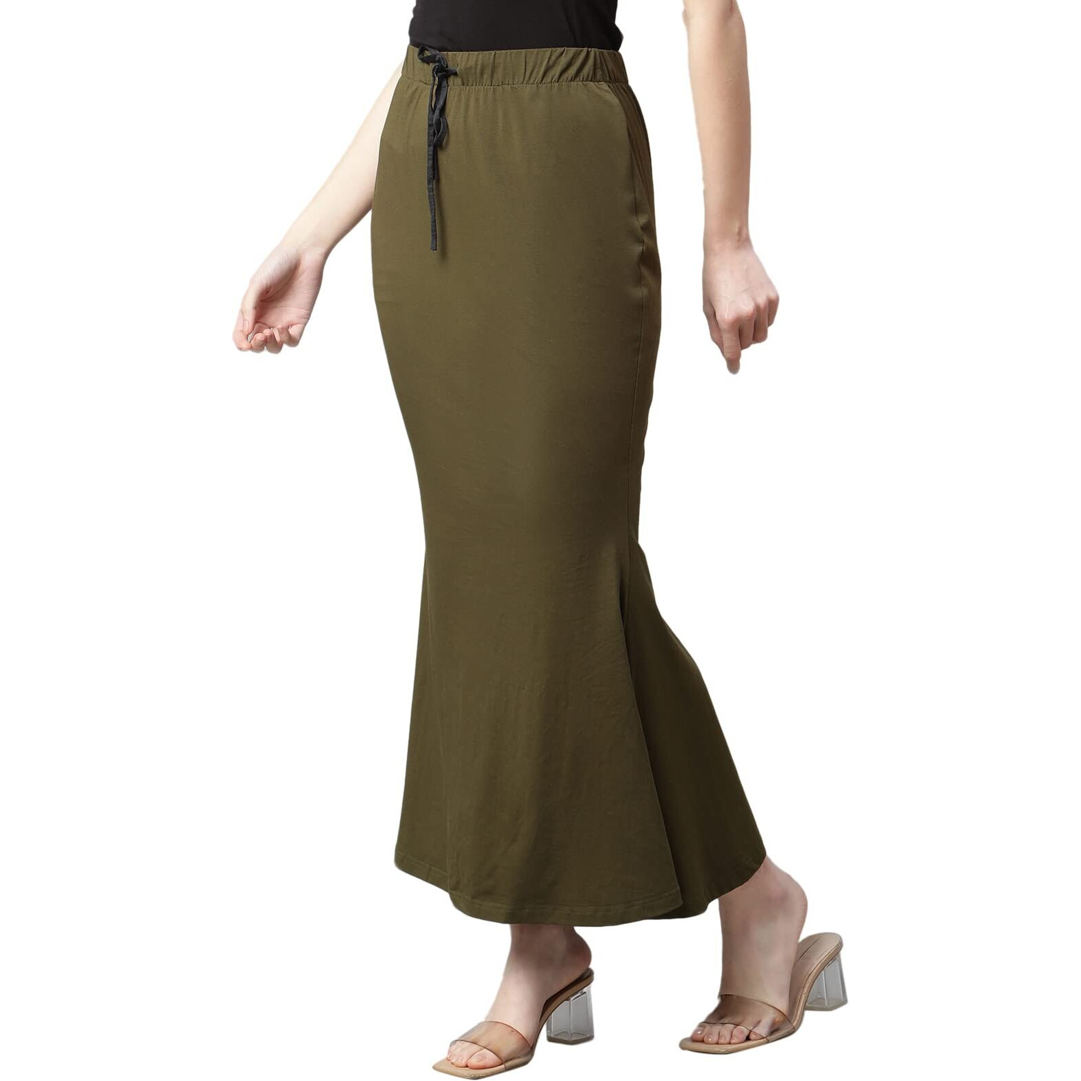 GRECIILOOKS Womens Spandex Pant Liner Slip Regular Fit Petticoat (Green, Medium)