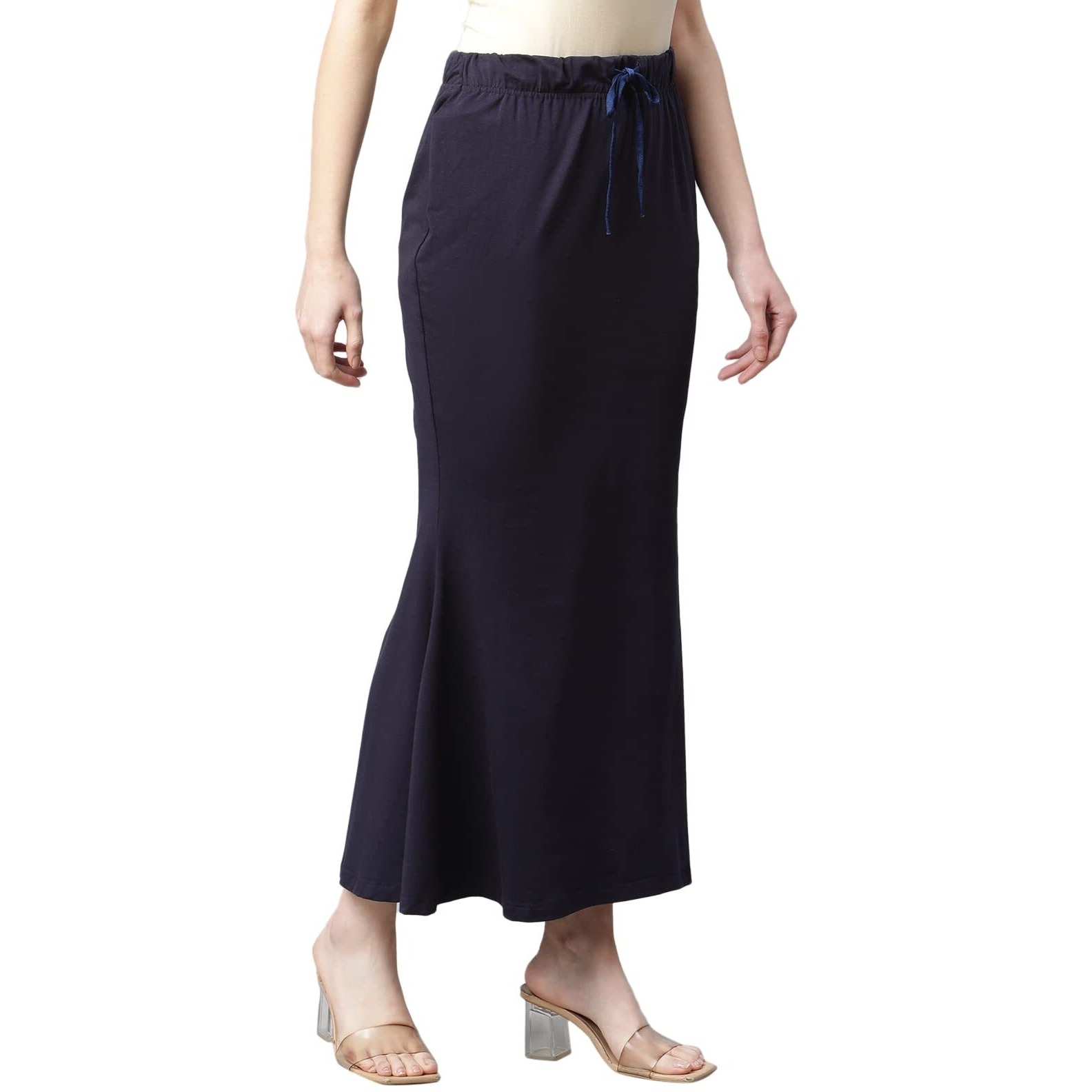 GRECIILOOKS Womens Spandex Pant Liner Slip Regular Fit Petticoat (Blue, Large)