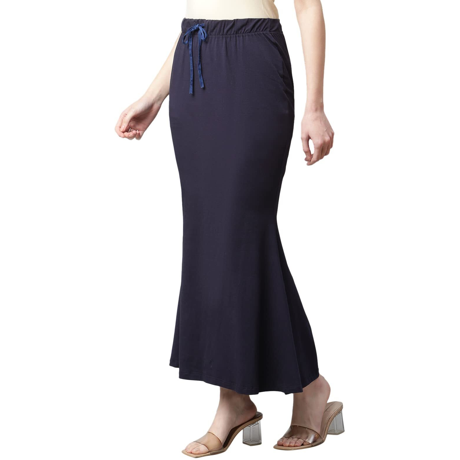 GRECIILOOKS Womens Spandex Pant Liner Slip Regular Fit Petticoat (Blue, Large)