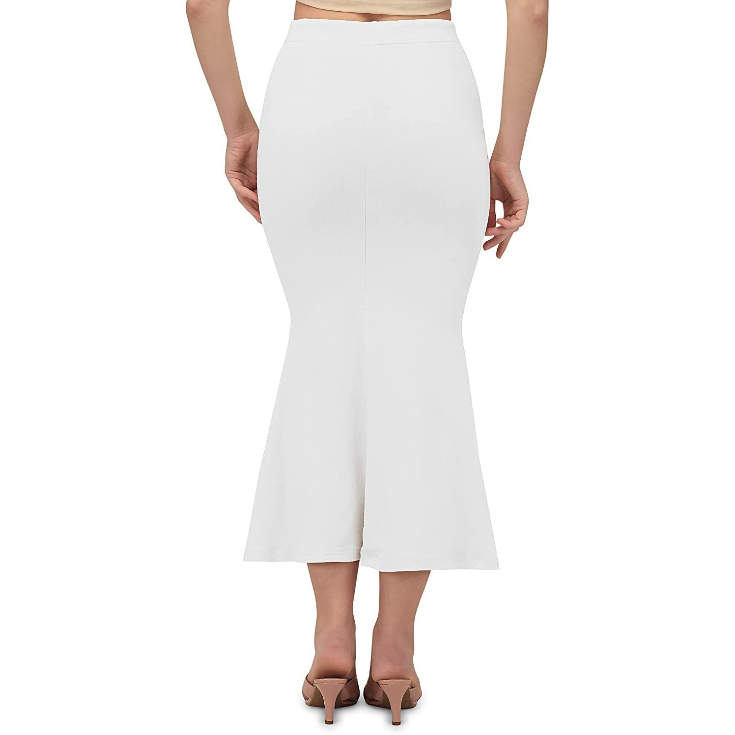 SMOWKLY Valentino Lycra Shape Wear for Women(1076_WT_S) White