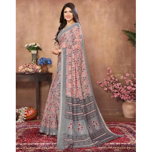 Yashika Woven Linen Blend Womens Saree (AZ-YS-P1-GOODLUCK-JALPARI-PRITAM-Parent_Peach)