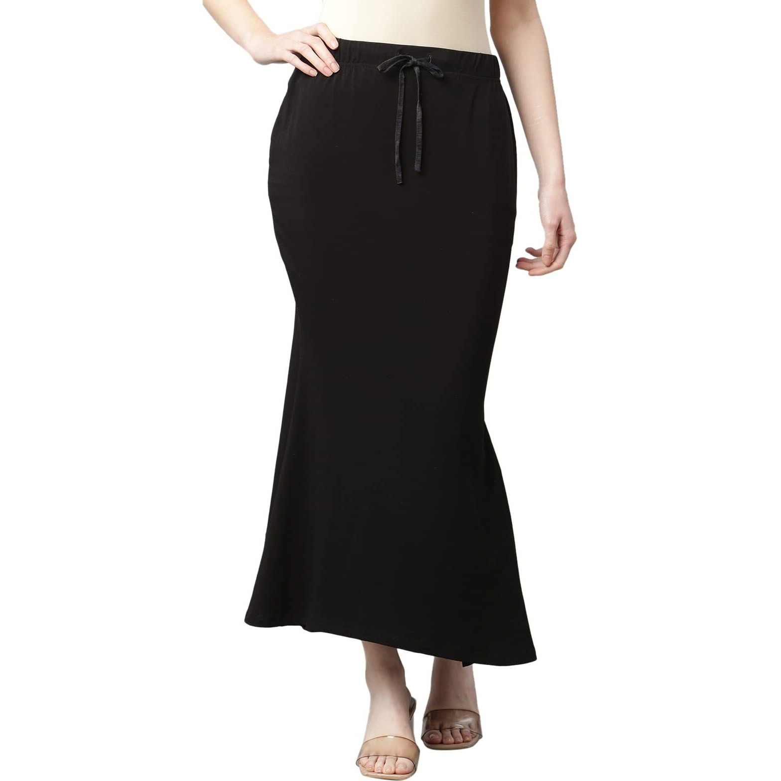 GRECIILOOKS Womens Spandex Pant Liner Slip Regular Fit Petticoat (Black, Small)