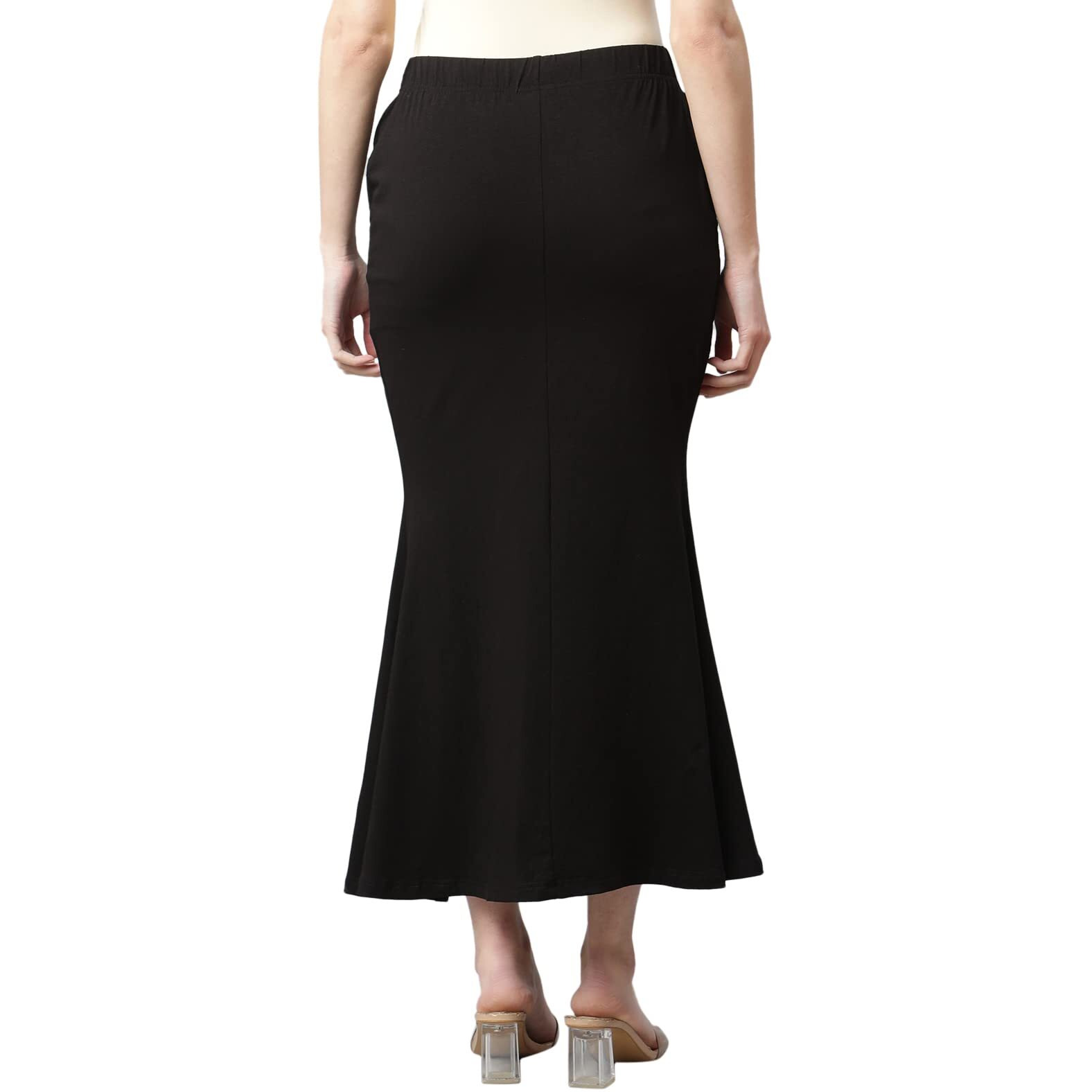 GRECIILOOKS Womens Spandex Pant Liner Slip Regular Fit Petticoat (Black, Small)