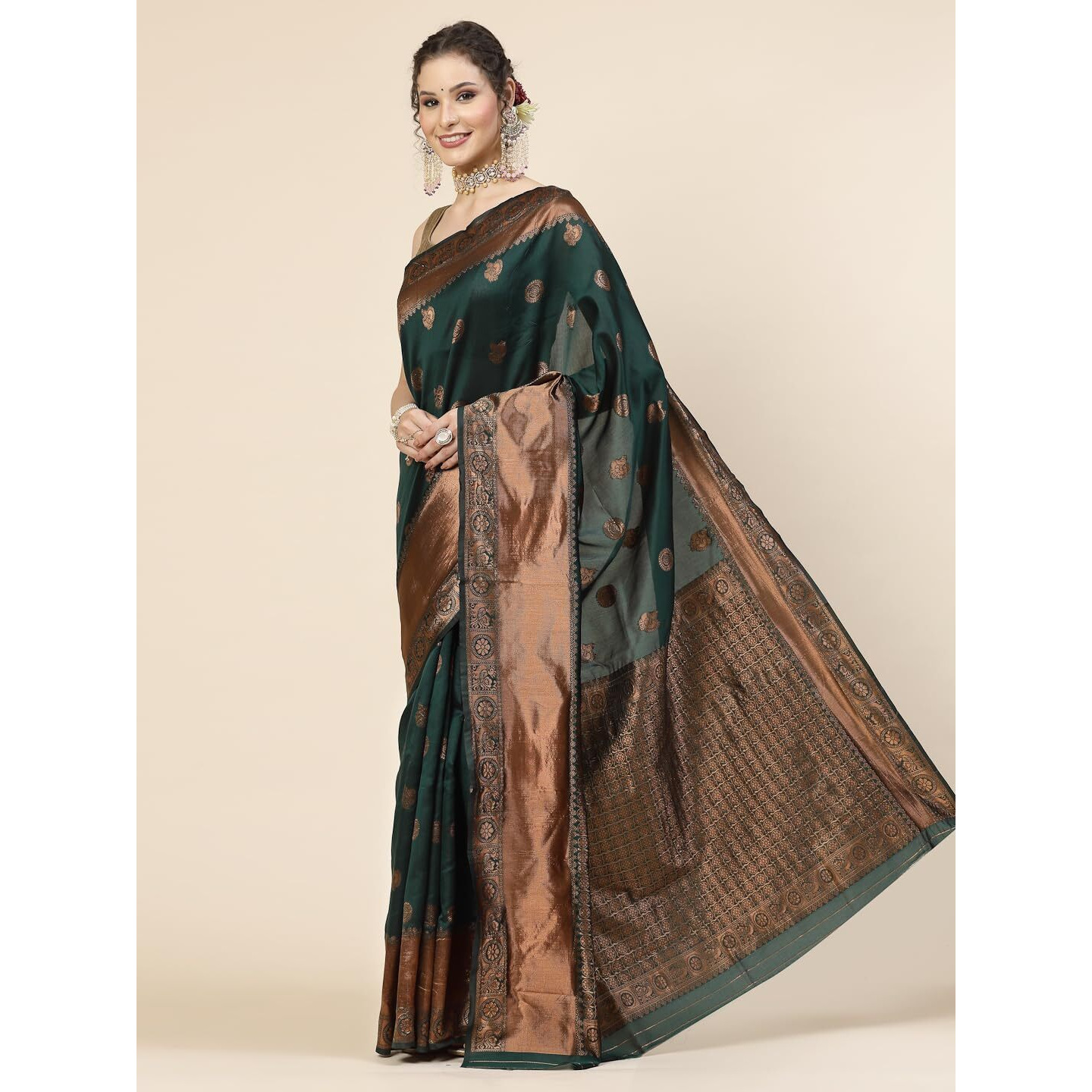 SHIVANAA Womens Jacquard Saree With Blouse Piece||Saree For Women||NSGW-10138