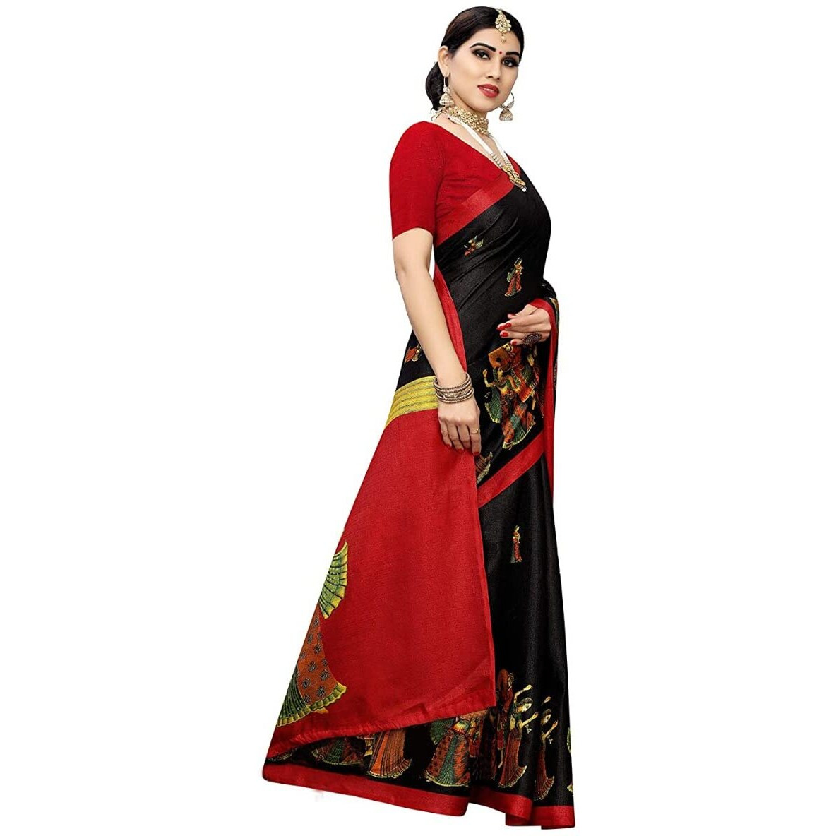 YASHIKA Women Art Silk Sarees SDPL-SDPL-RAJARANI BLACK