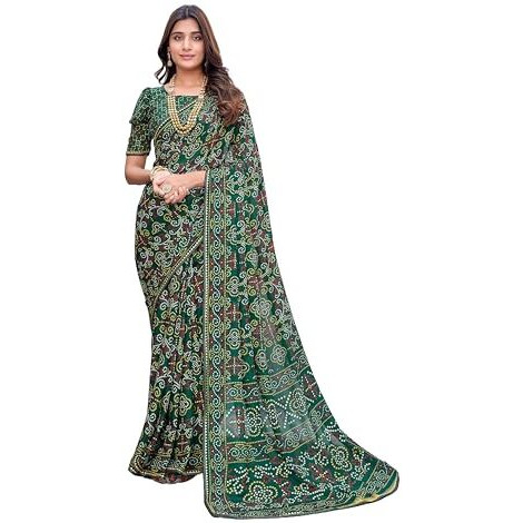 Yashika Woven Georgette Womens Saree (AZ-YS-P1-KUSUM-NAINA-SOMIYA-Parent_Green 01)