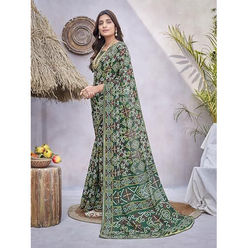 Yashika Woven Georgette Womens Saree (AZ-YS-P1-KUSUM-NAINA-SOMIYA-Parent_Green 01)