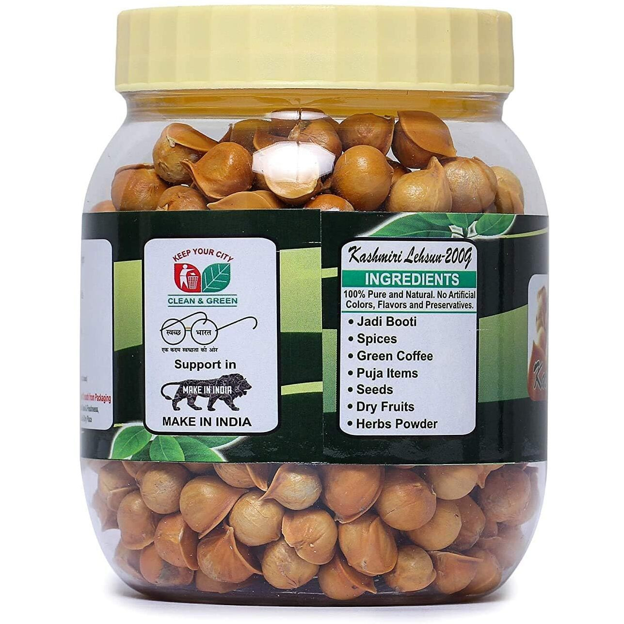 TRH Kashmiri Lehsun | Himalayan Single Clove Garlic - Kashmiri Lehsun - Snow Mountain Garlic - Allium sativum (200gm)