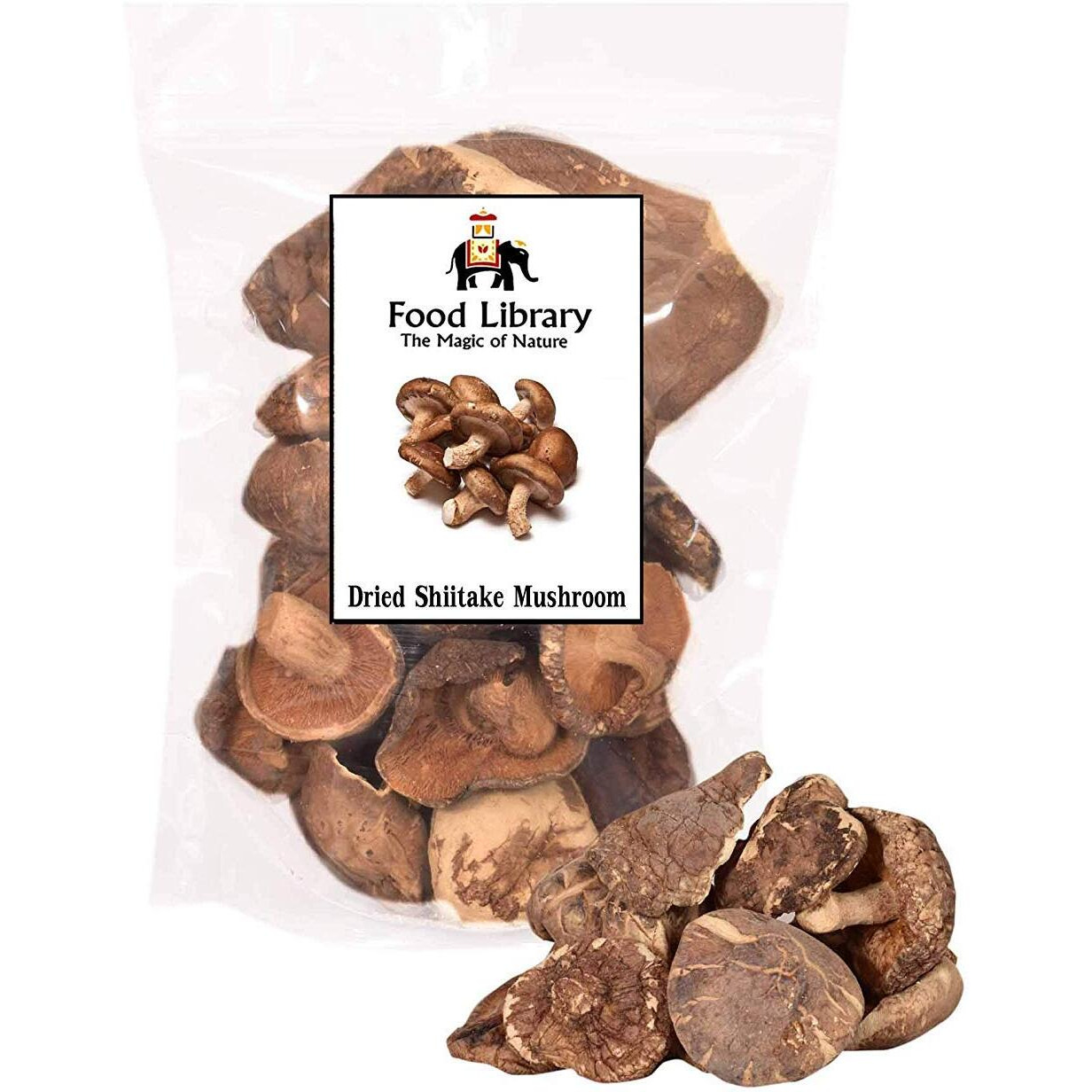 Food Library The Magic of Nature Dried Mushrooms (Shiitake) 100gm