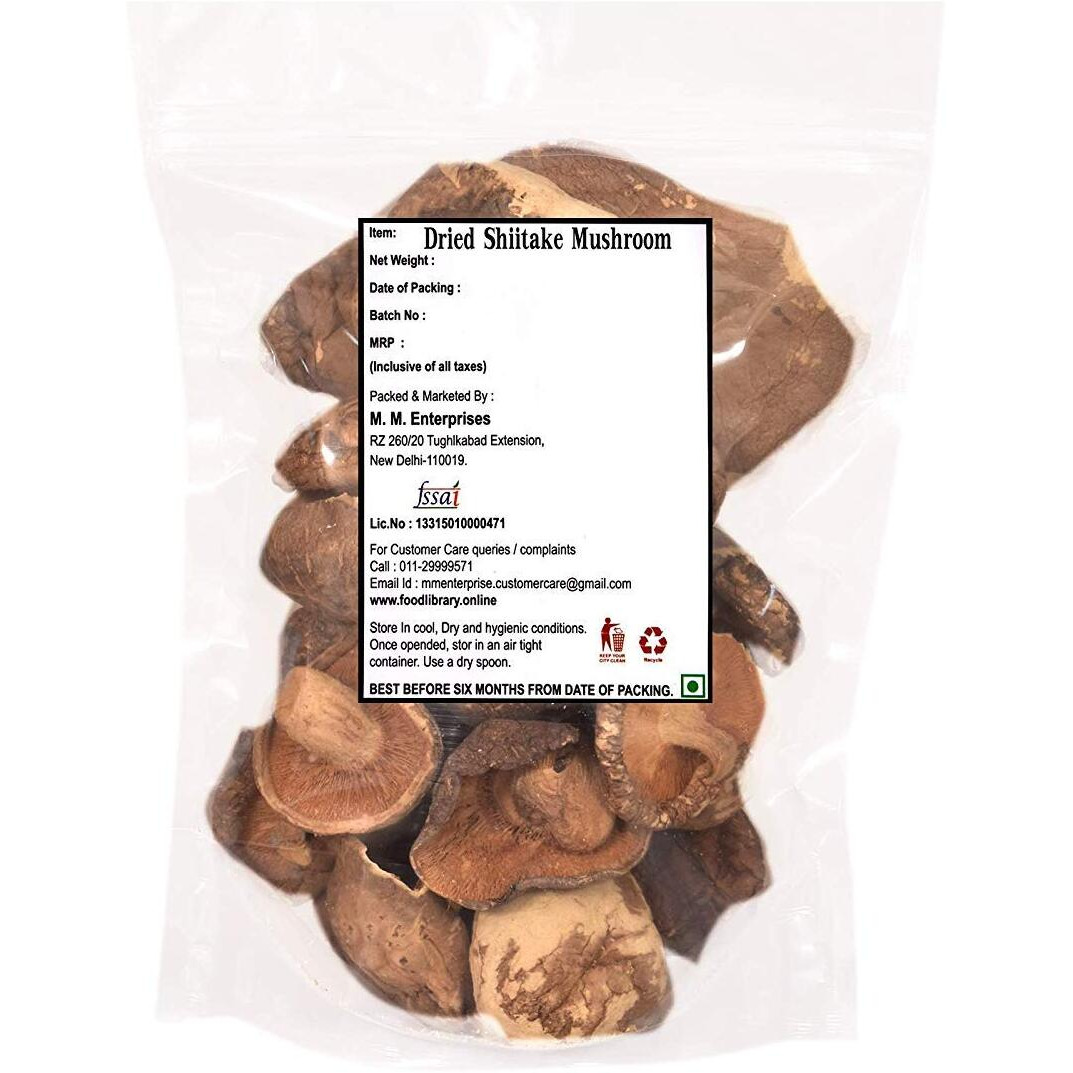 Food Library The Magic of Nature Dried Mushrooms (Shiitake) 100gm