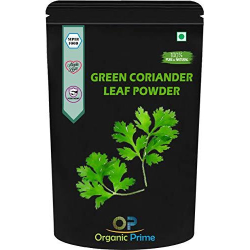 Organic Prime Green Coriander Leaf Powder | Dhaniya Leaf Powder - 100 GM by Organic Prime