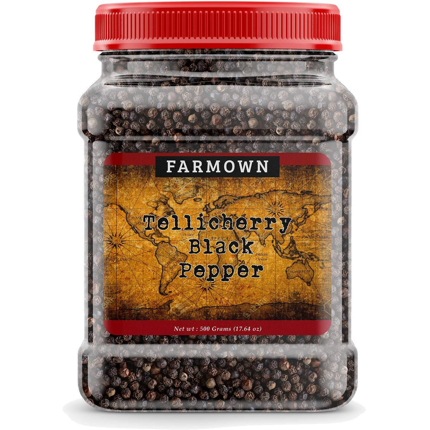 Farmown Tellicherry Black Pepper TGSEB Extra Bold 500 Grams