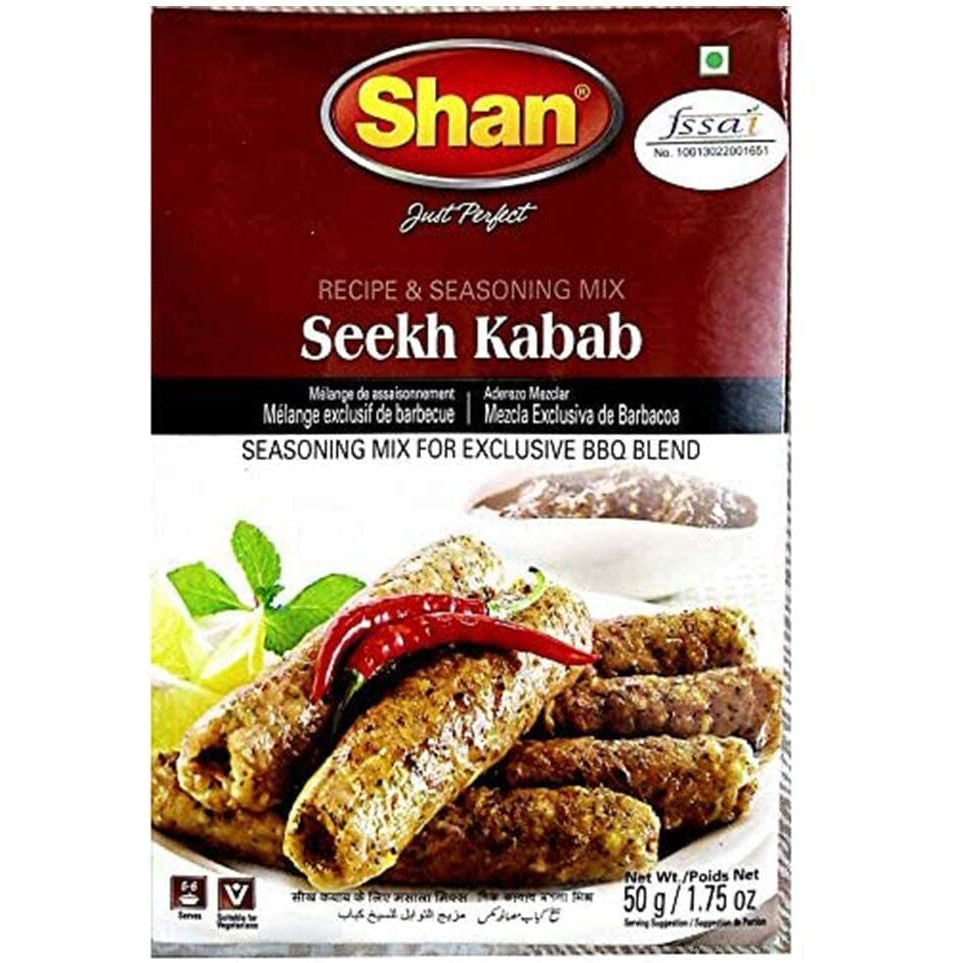 Shan Seekh Kabab Masala, 1.76 oz  50 g, 2 Pack