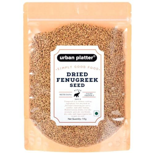 Urban Platter Dried Fenugreek Seeds, 1Kg (Methi Dana | Used for Microgreen sprouting)