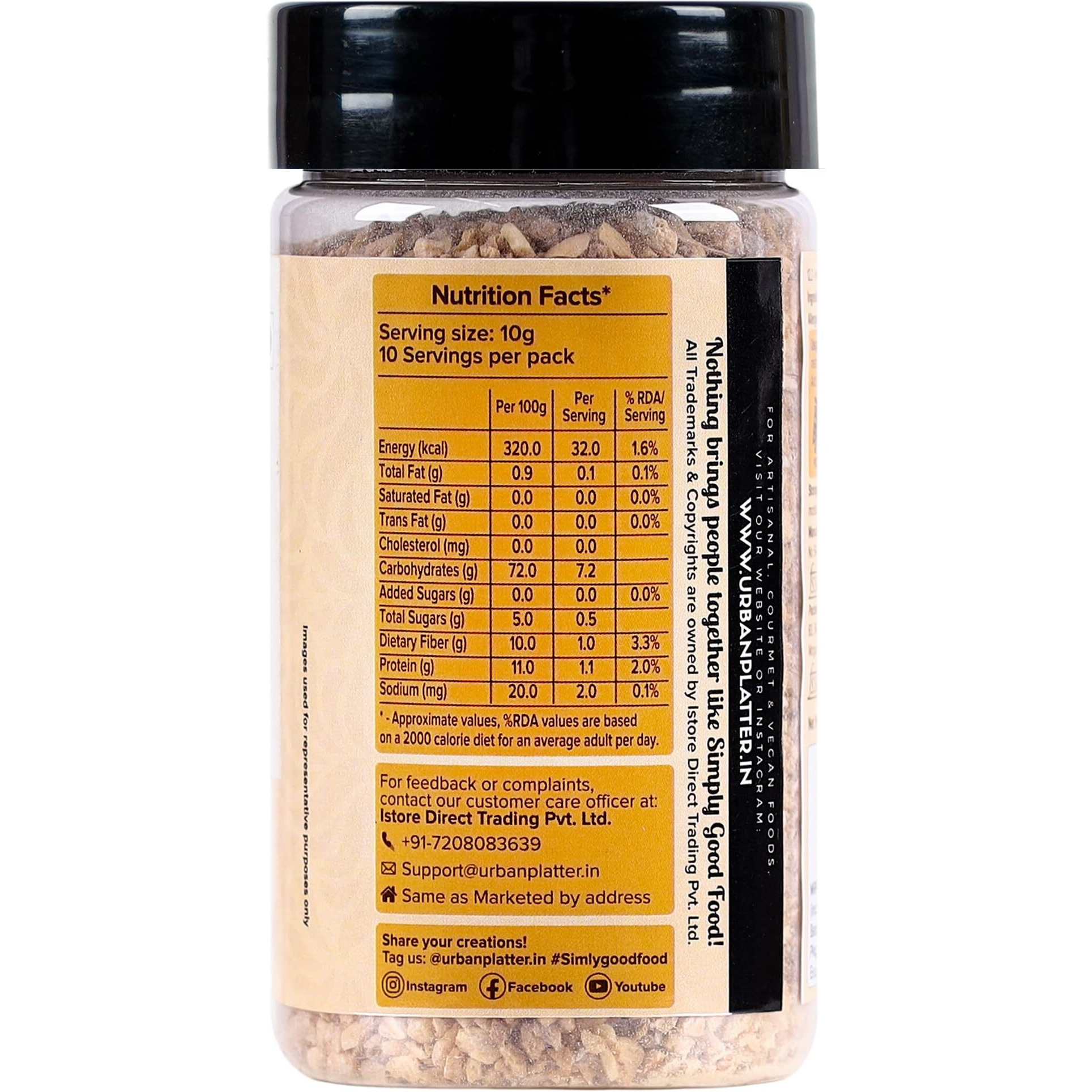 Urban Platter Dehydrated Garlic Granules Shaker Jar, 100g / 3.5oz [Versatile, Savoury, Great Flavour]