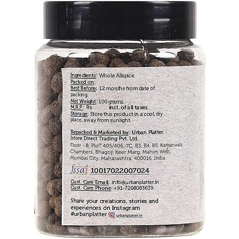 Urban Platter Whole Allspice, 100g [Jamaica pepper | Kabab-chini | Magic Spice]