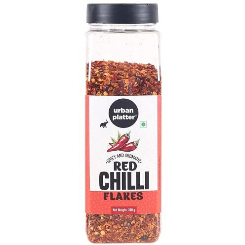 Urban Platter Dried Red Chilli Flakes Shaker Jar, 300g