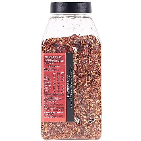 Urban Platter Dried Red Chilli Flakes Shaker Jar, 300g