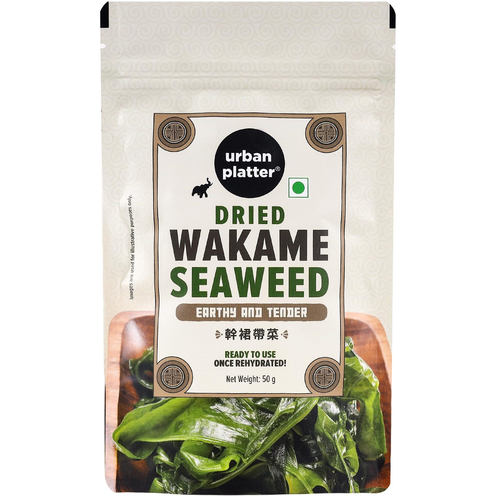 Urban Platter Wakame Seaweed, 50g / 1.7oz [Low Fat, Source of Protein, High Fibre]