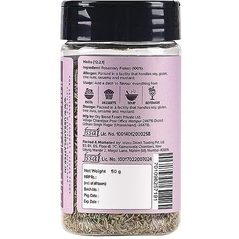 Urban Platter Dried Rosemary Flakes, 50g