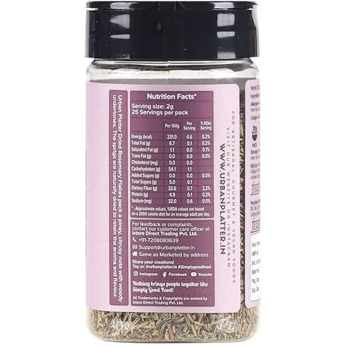 Urban Platter Dried Rosemary Flakes, 50g