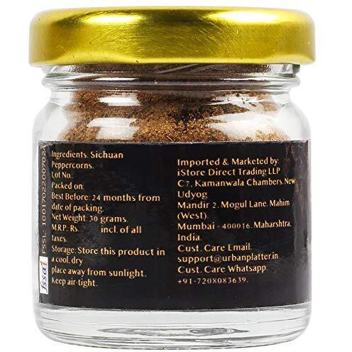 Urban Platter Sichuan Peppercorns Powder, 20g | Sichuan | Schezwan | Ground Pepper Corns | Mouth-numbing Spice Powder | Red Sichuan Pepper Powder | Imported