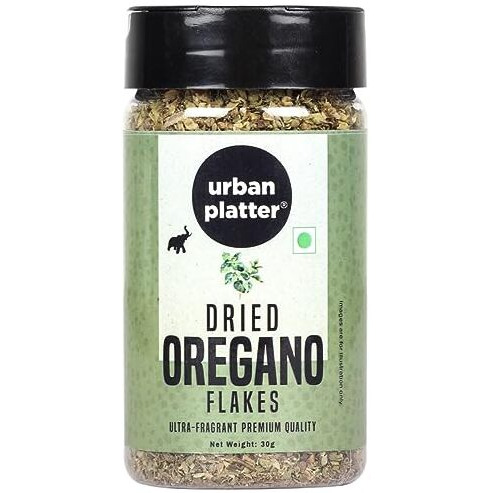 Urban Platter Dried Oregano Flakes Shaker Jar, 30g (Product of Turkey Highly Aromatic 3% Oil Content)