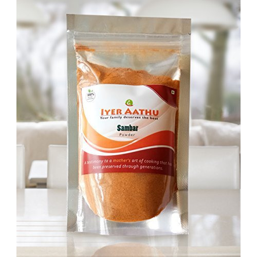 IYER AATHU Sambar Powder 100gm and Chilli Powder 100gm (Pack of 2)