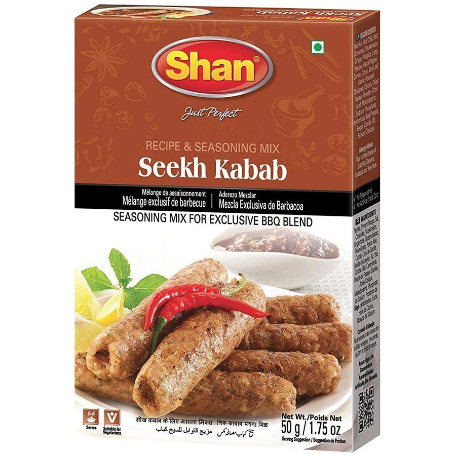 Shan Seekh Kabab Masala, 6 Pack, 6 x 50 g