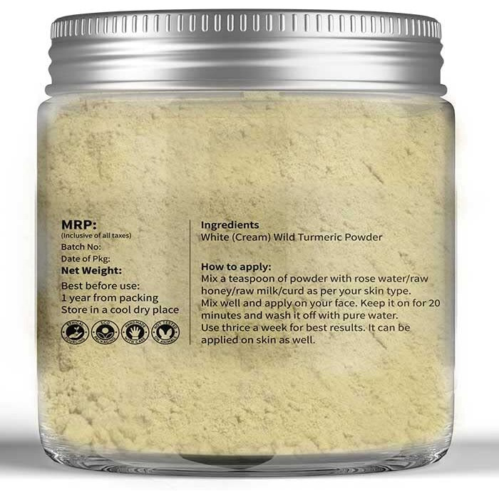 looms & weaves  White Wild Turmeric Powder  100 gm (Rarely available and natures best remedy for skin care)