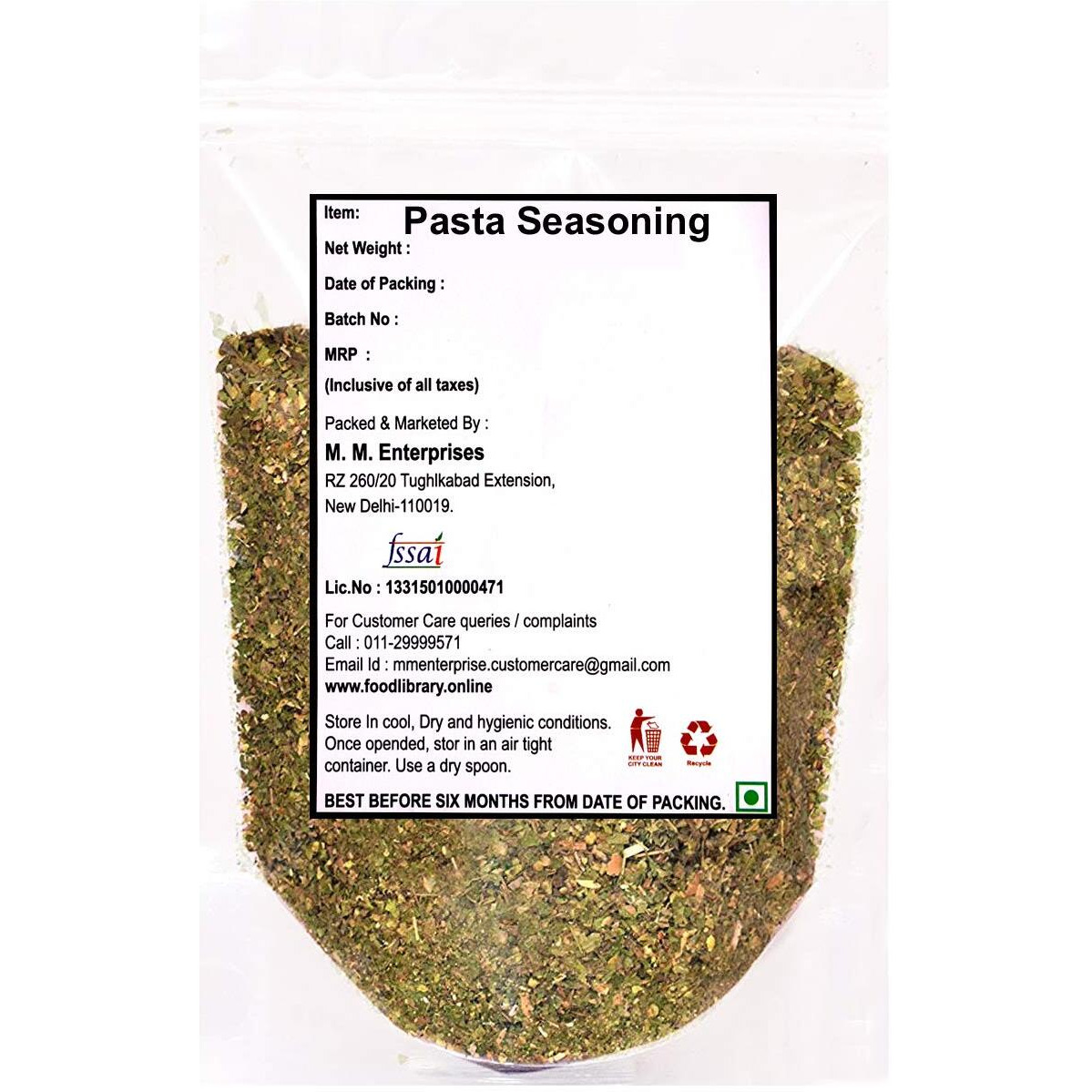 Food Library The Magic of Nature Italian Pasta Seasoning - Mix Herbs, 200g