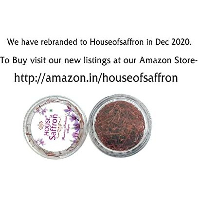 House of Saffron 1gram Original Kashmir Kesar Saffron for Pregnancy, Cooking, Face, 100% Pure & Natural Certified Highest Grade A1+++ Saffron /Kumkuma puvvu / Kungumapoo / Kesar - 1g