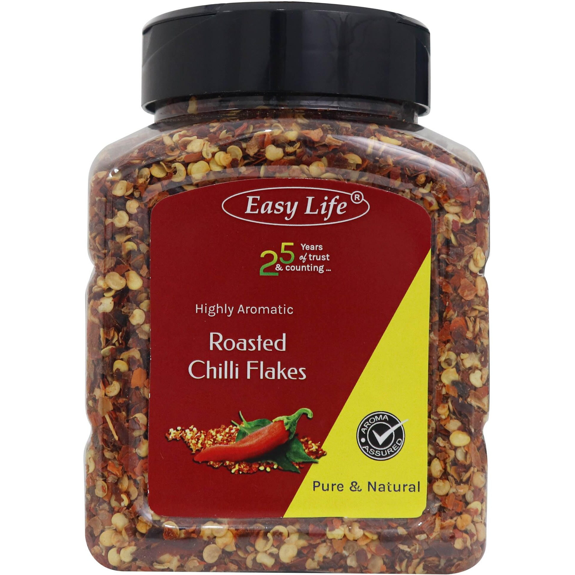 Easy Life Roasted Chilli Flakes 200gm [Ideal Sprinkler Pack for Pizza Chefs Pantry and Every kitchens Shelf]