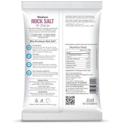 Natureland Organics Himalayan Pink Rock Salt 500 Gm - Organic Rock Salt