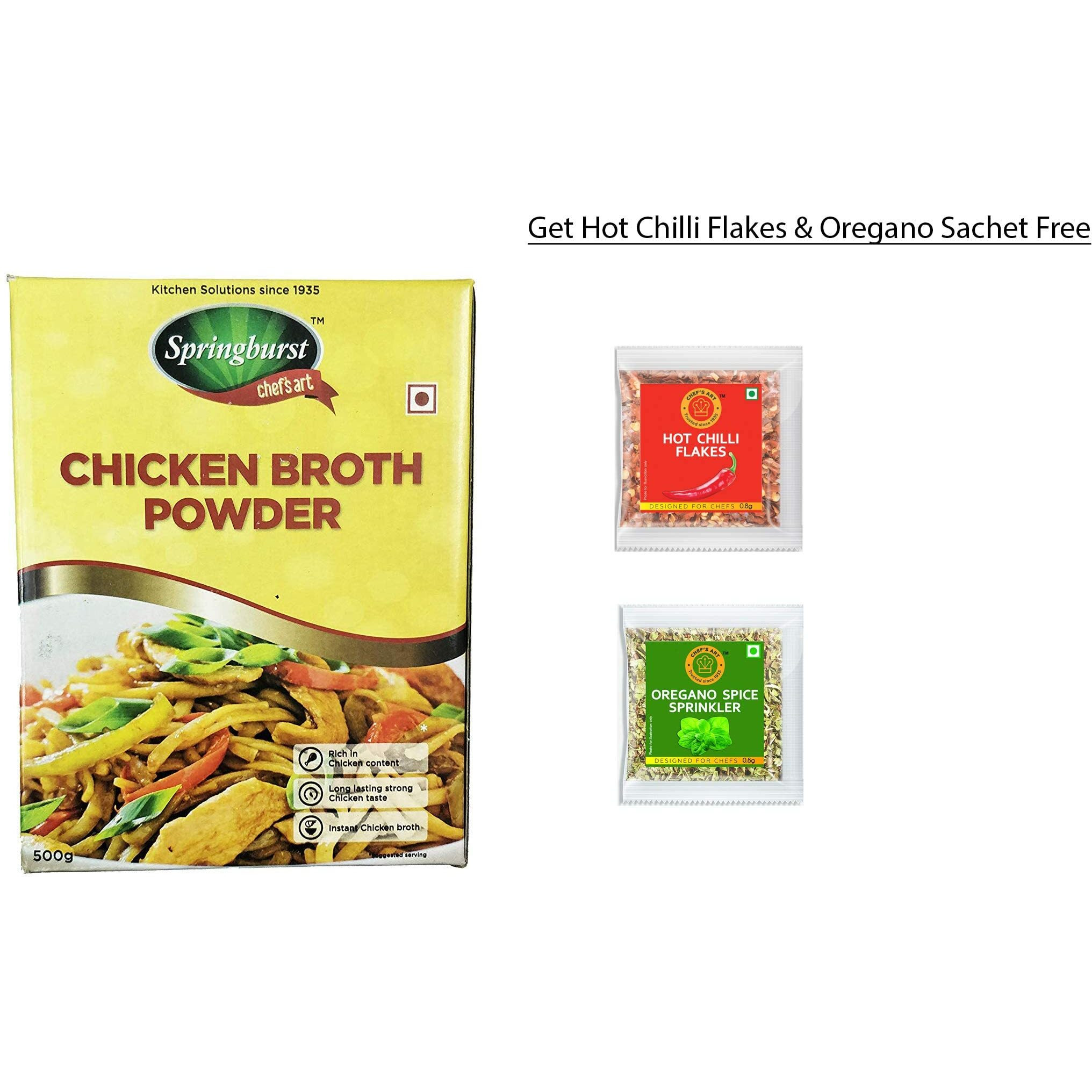 Chefs Art Chicken Broth Powder, -500 gm