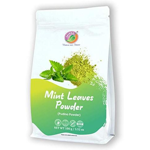 SAIPRO Nature Our Future Mint Leaves Powder 100 Gm Dry Mentha Pudina Powder| Mint Leaf Powder, Pudina Powder Vegan, Gluten Free