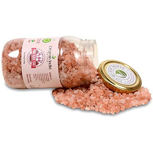 Orgrain India Himalayan Pink Rock Salt Coarse Grain, 1kg (Pack of 2*500g) | 80+ Minerals | Trace Elements | Healthy Cooking | No Adulteration