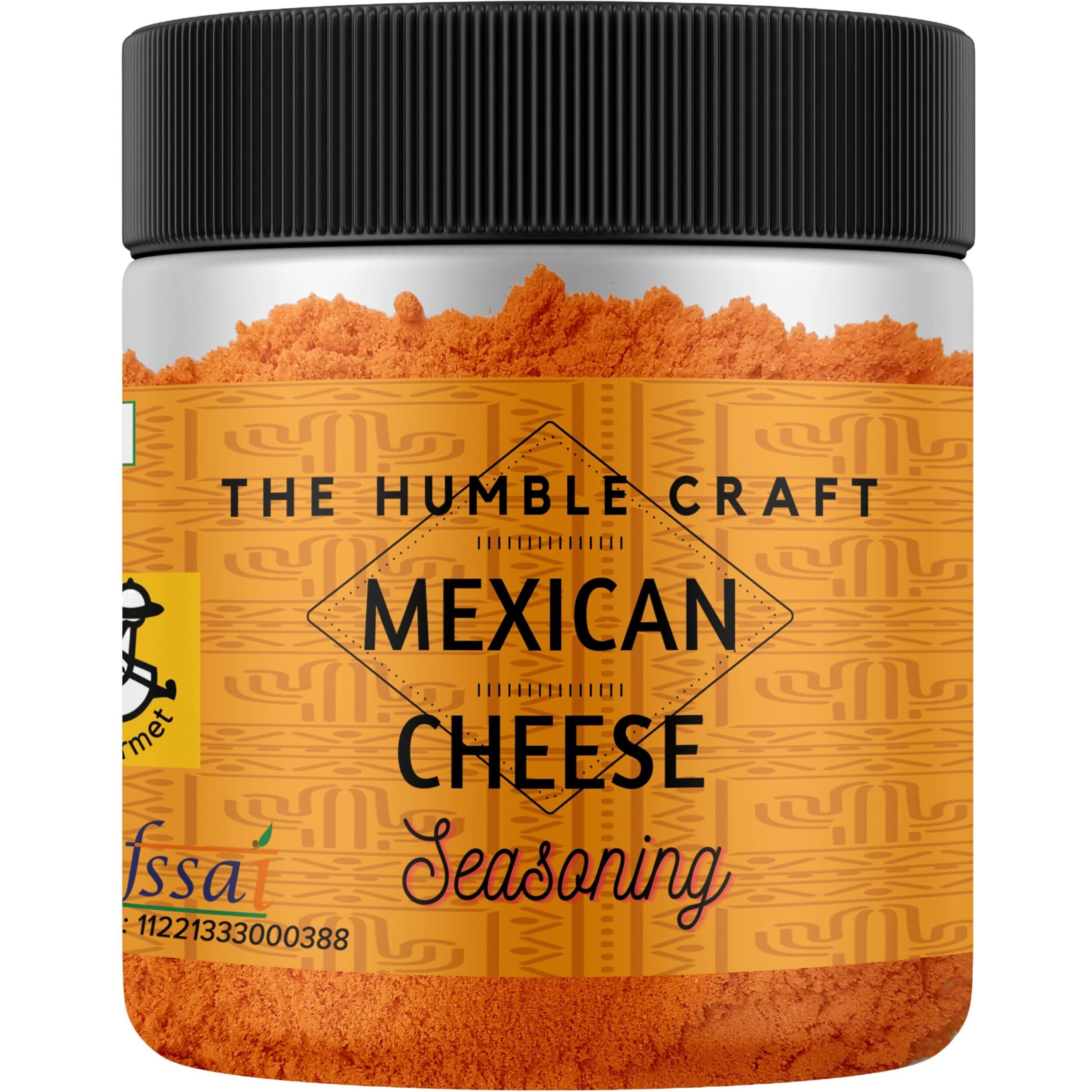 The Humble Craft Mexican Cheese Seasoning Powder - Popcorn, Fajita, Fries, Taco/Tacos, Nachos, Tortillas, Burrito, Enchilada - 250gms