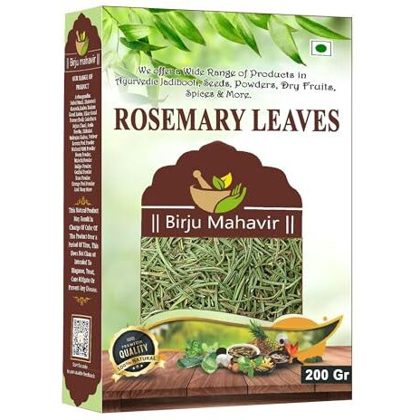 BrijBooti Rosemary Leaves For Hair Growth (200 Gmr) | Rosemary Tea | Natural Rosemary Dried Leaves - Organic Dry Herb